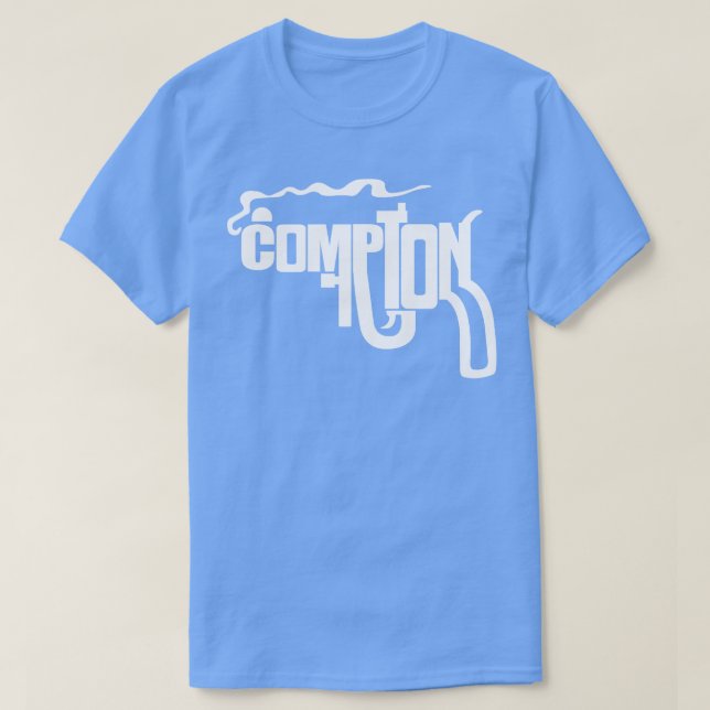 Camiseta ComPTON Smoking Gun 90s West Coast Style (Frente do Design)