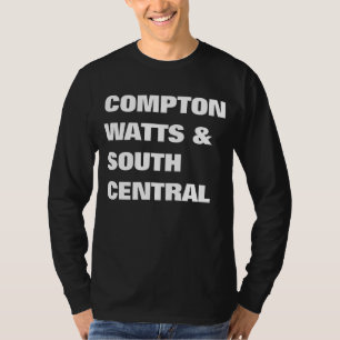 Camiseta Compton, watts & para o sul central