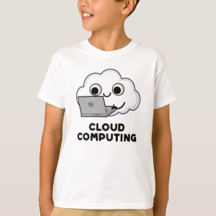 Camiseta Computação em nuvem Engraçado Computação Climática