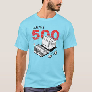 Camiseta Computador Amiga 500 - versão vermelha