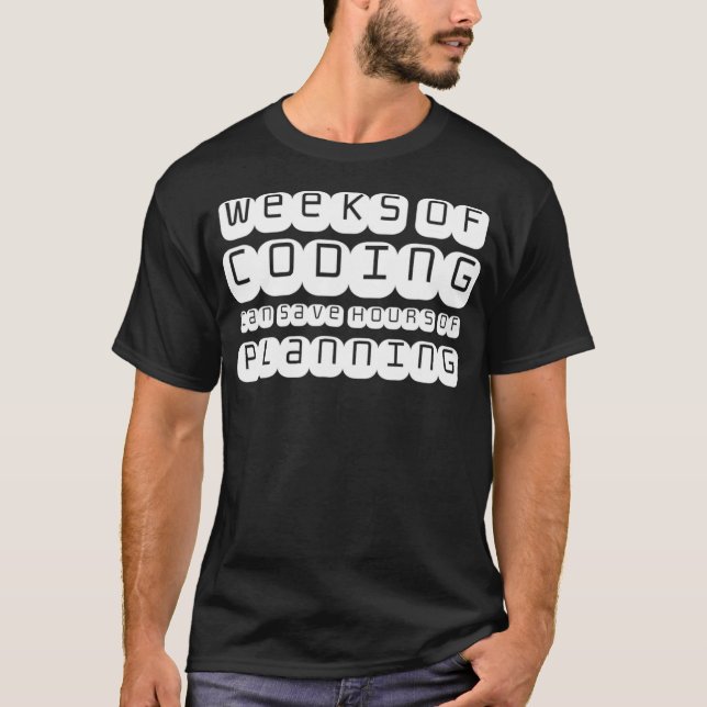 Camiseta Computador de desenvolvimento de software de codif (Frente)
