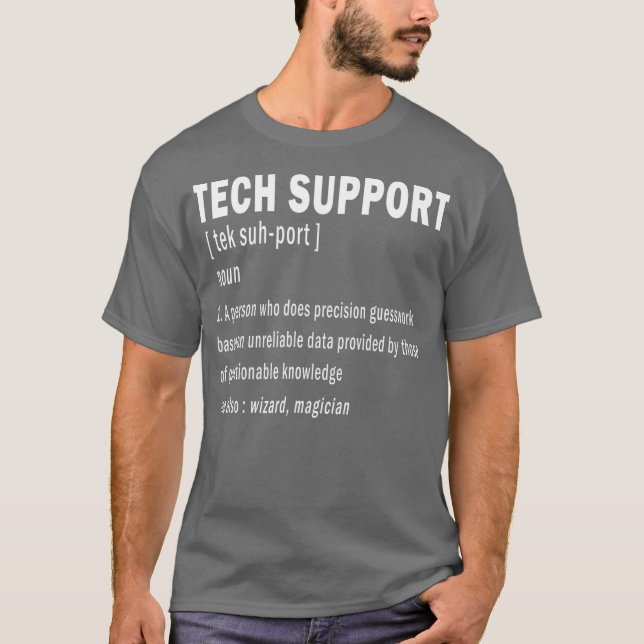 Camiseta Computador de Geek engraçado com definição de supo (Frente)