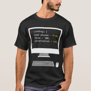 Camiseta Computador De Programação De Piada Engraçado Se Es