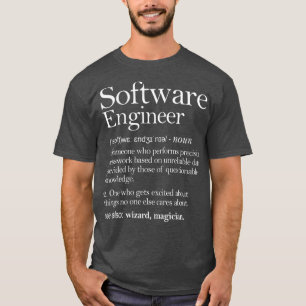 Camiseta Computador Roupa de definição de Engenheiro de s