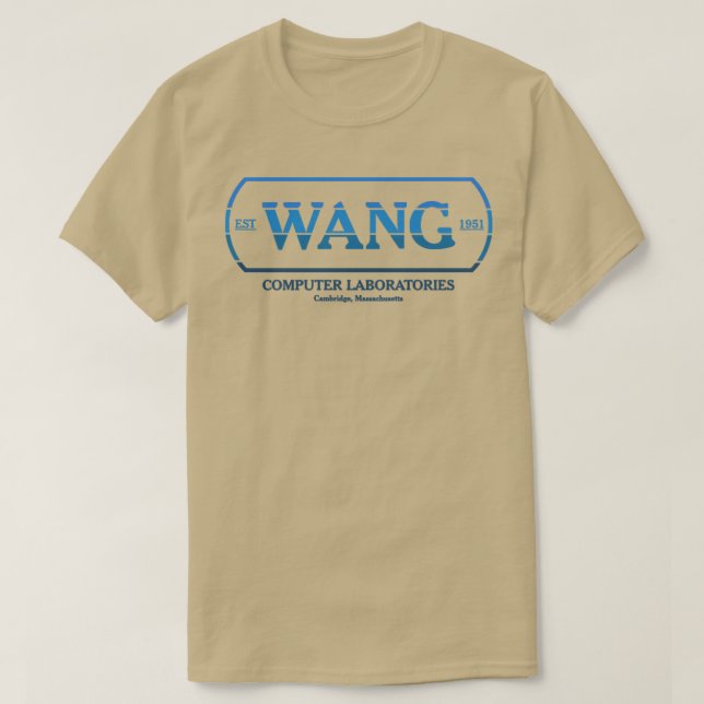 Camiseta Computadores WANG BlueRetro RxTp (Frente do Design)