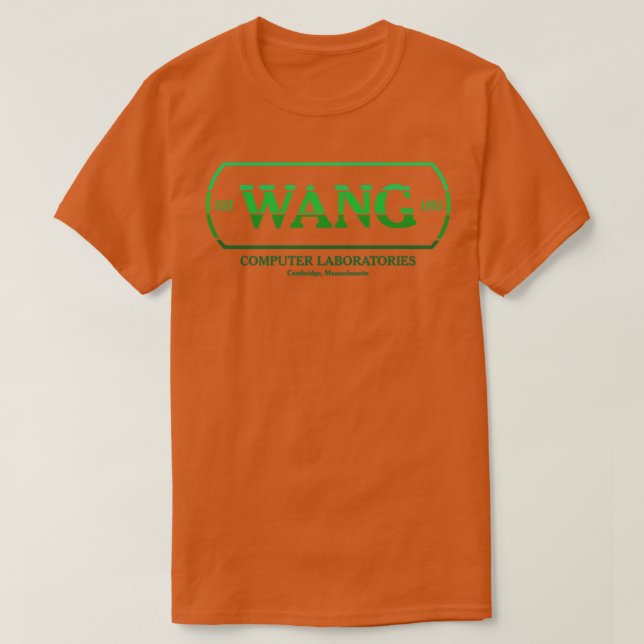 Camiseta Computadores WANG GreenRetro RxTp (Frente do Design)