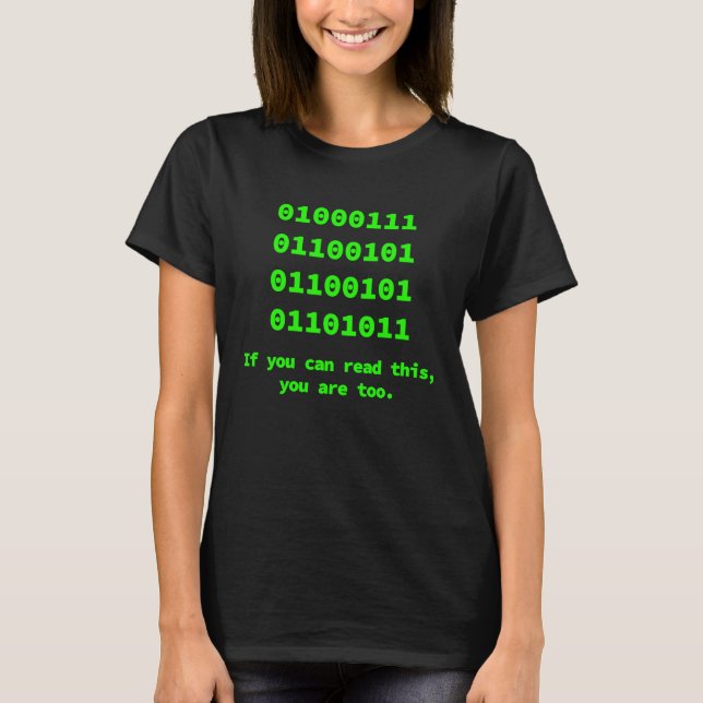 Camiseta Computer Binary Code Programmer Software Engineer (Frente)