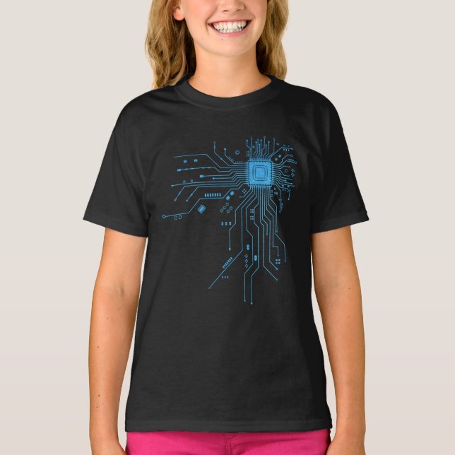 Camiseta Computer CPU Chip PCB Circuit Design Tech Gift (Frente)