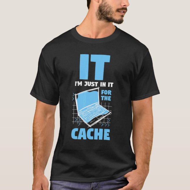 Camiseta Computer Programmer    IT I'm Just In It For The C (Frente)