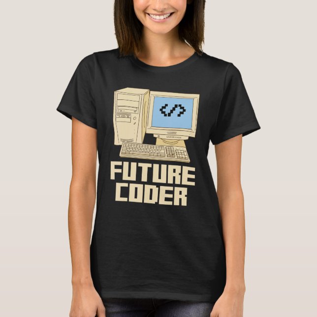 Camiseta Computer Programming Programmer Student Future Cod (Frente)