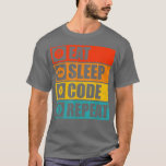 Camiseta Computer Science Shirts Comem Código de Sono Repet<br><div class="desc">Computer Science Shirts Comem Código de Sono Repete Programador.</div>