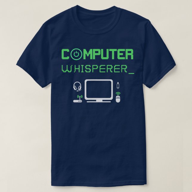 Camiseta Computer Whisperer Computer Science Programando Co (Frente do Design)