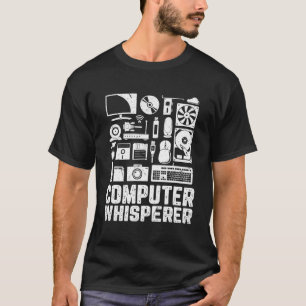 Camiseta Computer Whperer Funny Tech Suporta Geeks