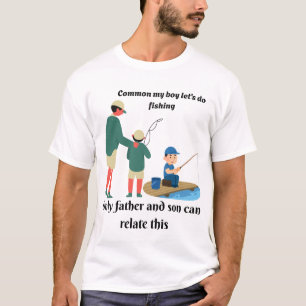 Camiseta Comum Meu Filho Vamos Pescar - Pai e Filho