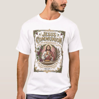 Camiseta Comunhão de Jesus Comunhão de Jesus Fé Cristã Vi
