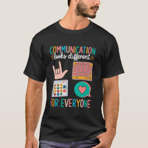 Camiseta Comunicação Parece Diferente para Todos Autismo