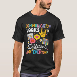 Camiseta Comunicação Parece Diferente para Todos Autismo