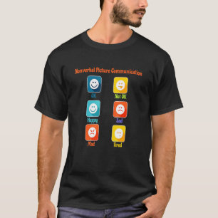 Camiseta Comunicação por Imagem Não Verbal Autismo Aba Slp