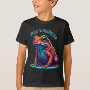 Camiseta Comunicador de Rã Arte de Desenho Animado de Anima