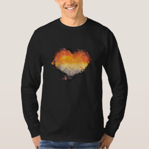 Camiseta comunidade coração de urso gráfico com aguarela co