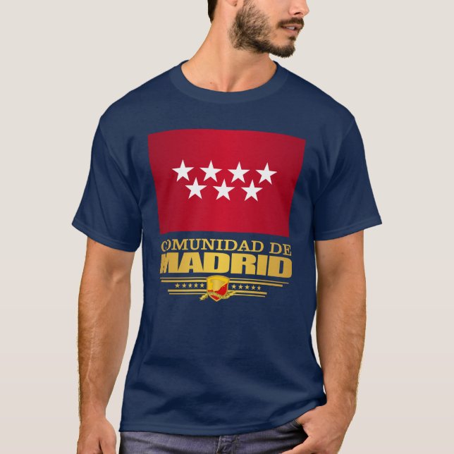 Camiseta Comunidade de Bandeira de Madrid (Frente)