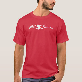Camiseta comunidade todas as cinco danças garoto branco