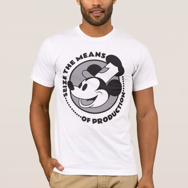 Camiseta Comunismo Agarra O Cartoon De Rato Willie (Frente)