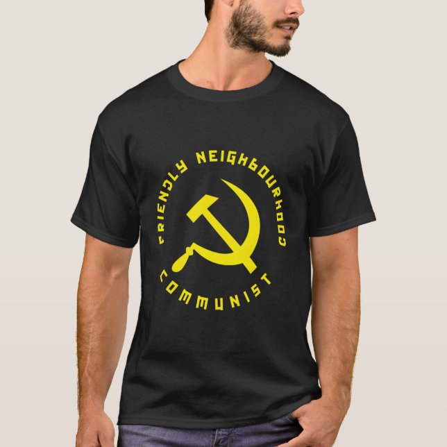 Camiseta Comunismo comunista de vizinhança amistoso (Frente)