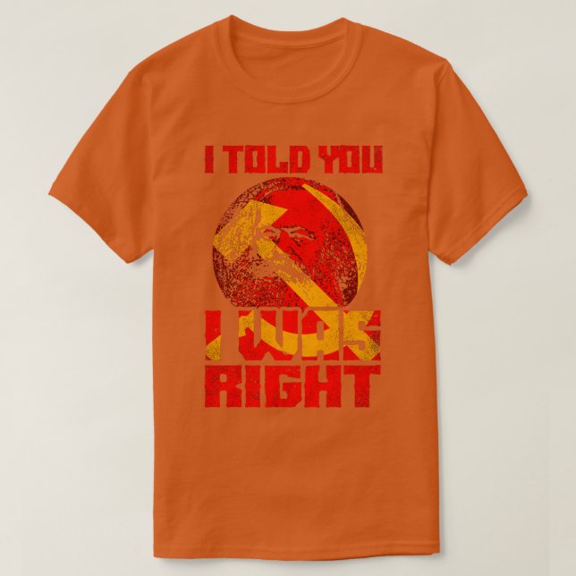 Camiseta Comunismo de Karl Marx (Frente do Design)