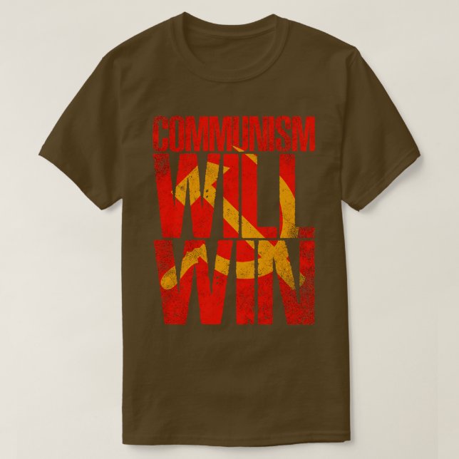 Camiseta Comunismo ganhará 1 (Frente do Design)