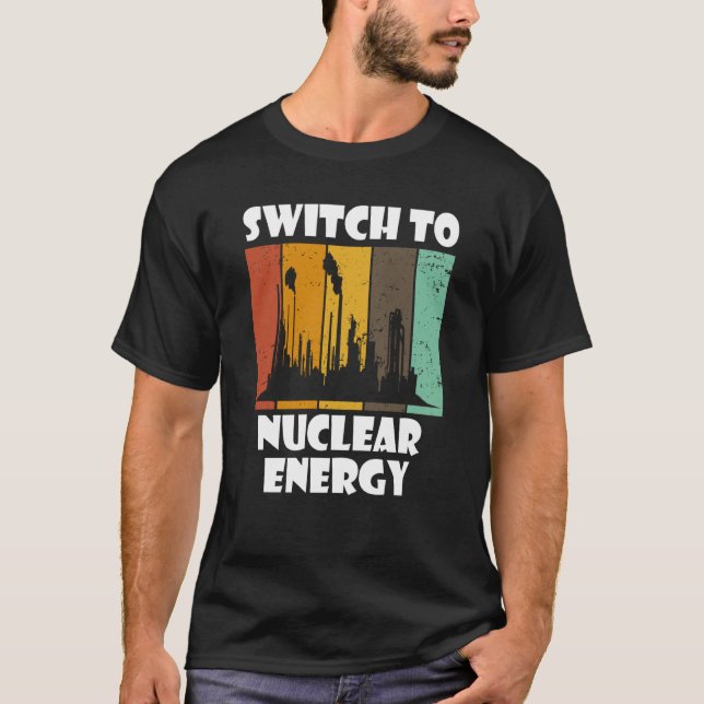 Camiseta Comutação de Medicina de Engenharia Nuclear para N (Frente)