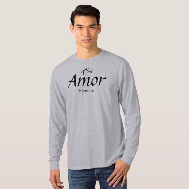 Camiseta Con Amor, Siempre T-Shirt (Frente Completa)