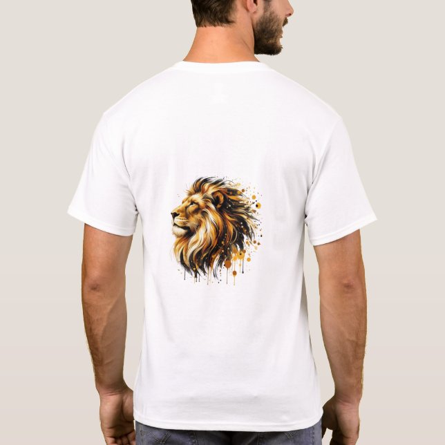 Camiseta con animales efecto pintura  (Verso)
