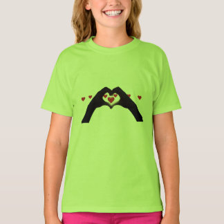 Camiseta “Con el corazón en la mano” posa vaso