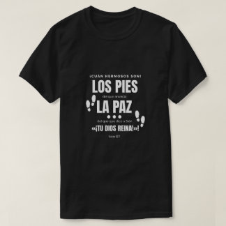 Camiseta con mensaje de luz, negra,bienaventurados