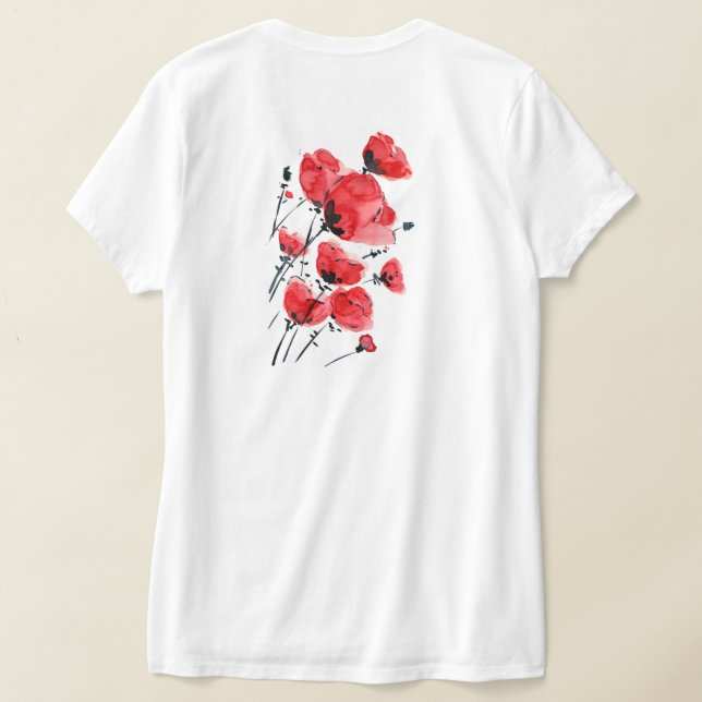 Camiseta con motivo de Flor de Cerezo (Postura das costas)