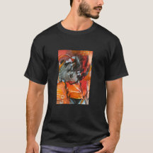 camiseta con pintura abstracta moderna