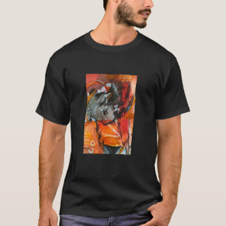 camiseta con pintura abstracta moderna