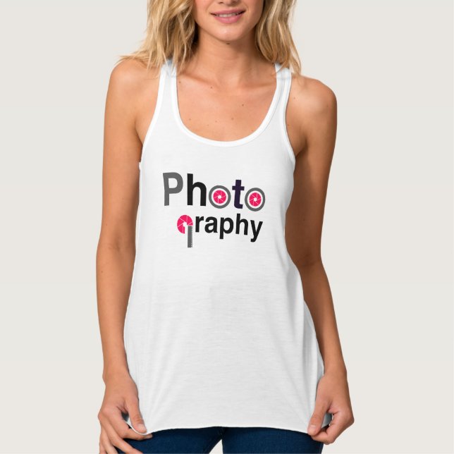 Camiseta con tirantes Photography (Frente)