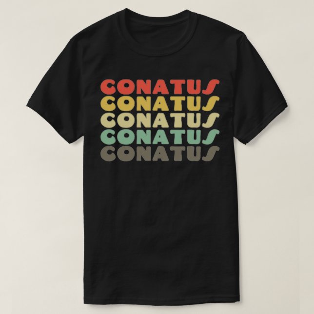 Camiseta Conatus Baruch Spinoza (Frente do Design)