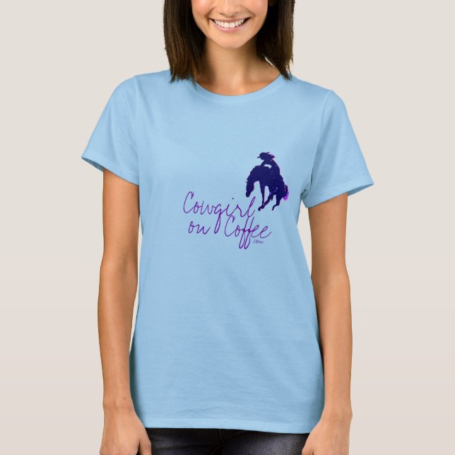 Camiseta ConC Meninas de manga longa azul (Frente)