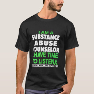 Camiseta CONCEDOR DE ABUSO DE SUBSTÂNCIA Pessoa para Trabal