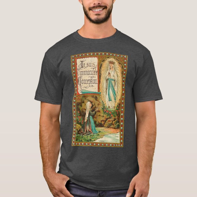 Camiseta Conceição Imaculada Nossa Senhora Lourdes Católica (Frente)