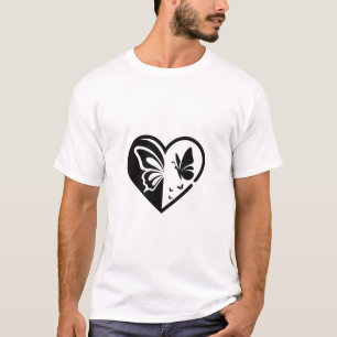 Camiseta Conceito Artístico Preto Branco Design