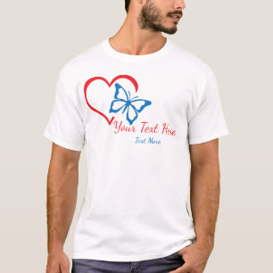 Camiseta Conceito de Amor e Romance com Elementos de Coraçã