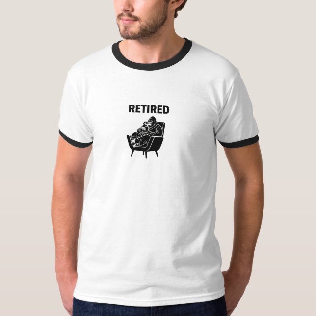 Camiseta Conceito de Aposentadoria Executiva (Frente)