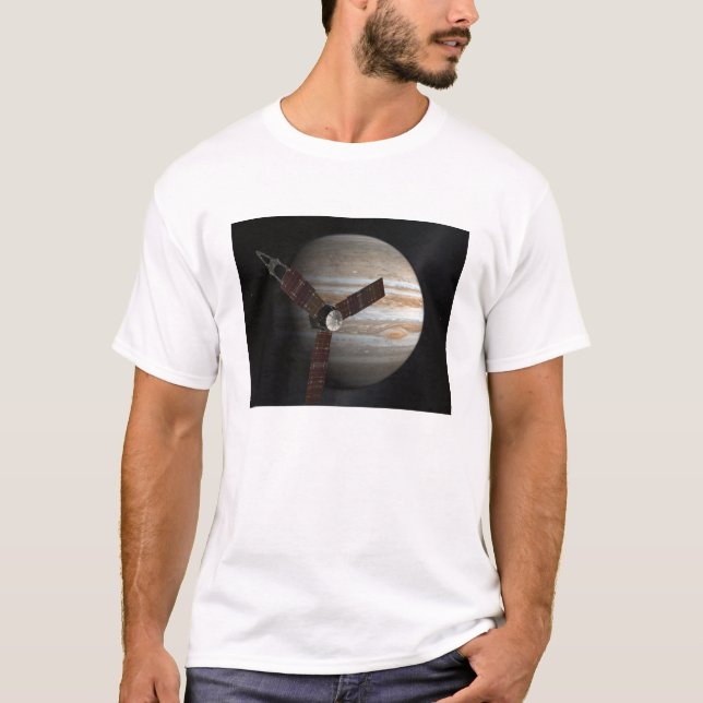Camiseta Conceito de artista da espaçonave Juno (Frente)