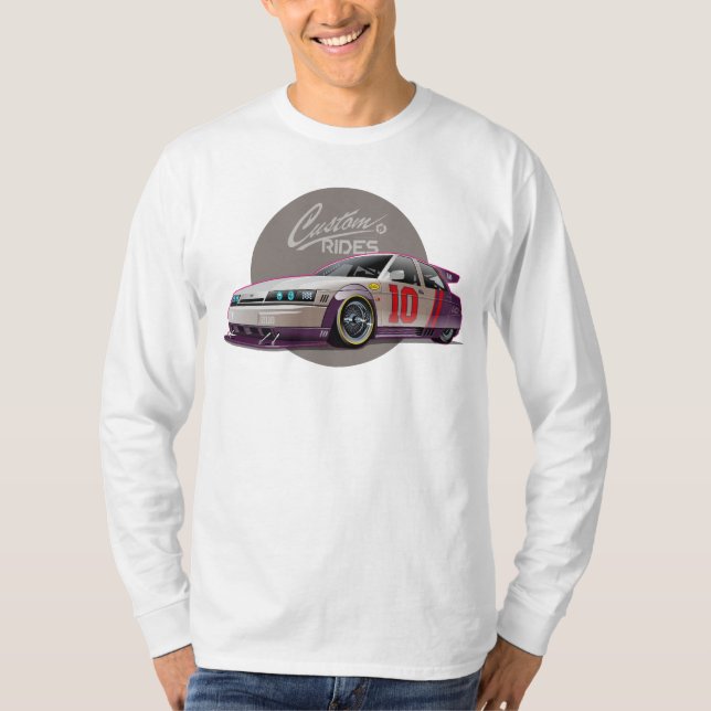 Camiseta Conceito de automóvel de ficção de custódia (Frente)