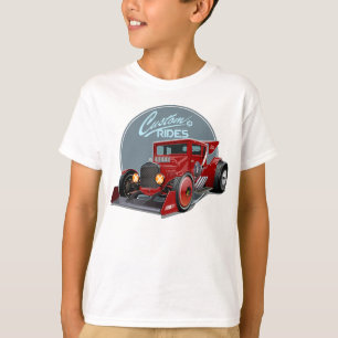 Camiseta Conceito de carro de retrocorrida personalizado