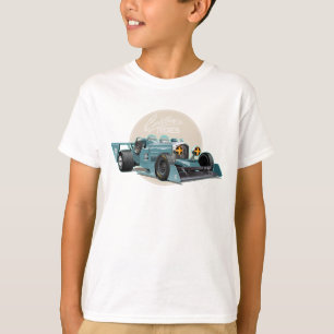 Camiseta Conceito de carro de retrocorrida personalizado